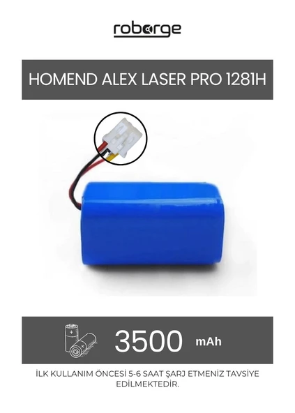Homend Alex Laser Pro 1281H Robot Süpürge Uyumlu 3500 mAh Batarya - Muadil Ürün ürün görseli 1