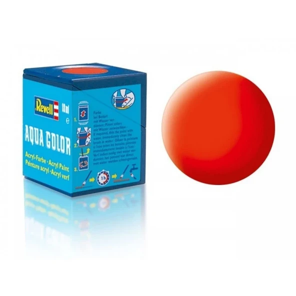 Aqua Color Luminous Orange - Mat Boya- 18 ml ürün görseli 1