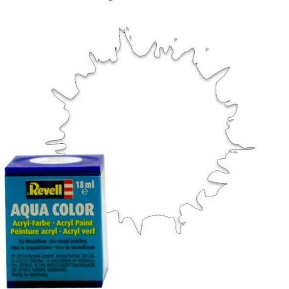 Aqua Color Clear - Mat Boya- 18 ml ürün görseli 1