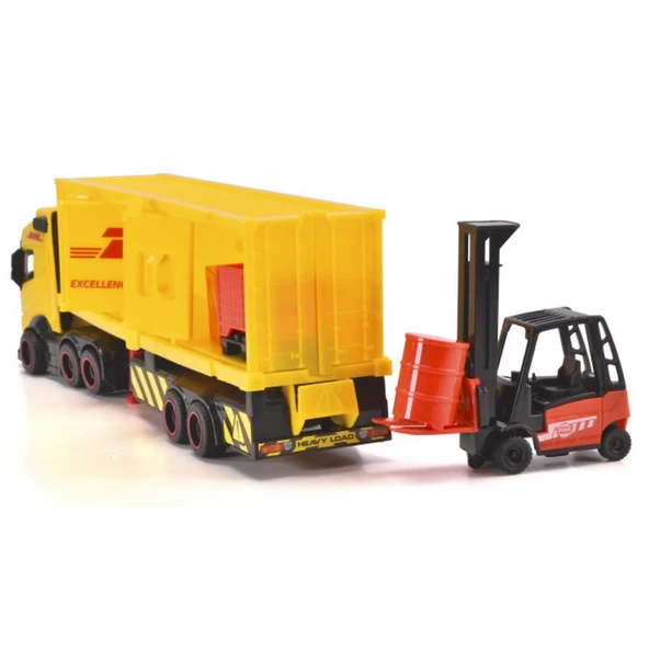 Dickie DHL Kargo Kamyon - Resim 4