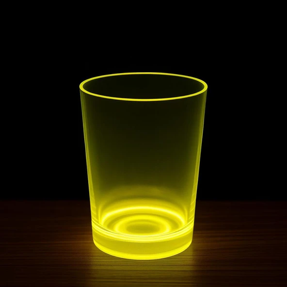 Neon Sarı Bardak 8.5 x 10.5 cm - Resim 2