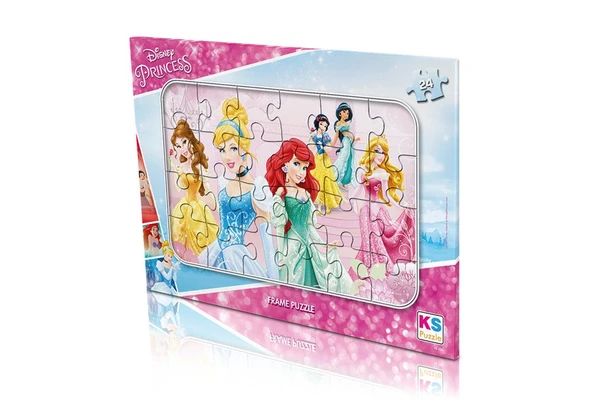 Ks Games 24 Parça  Princess Frame Puzzle ürün görseli 1