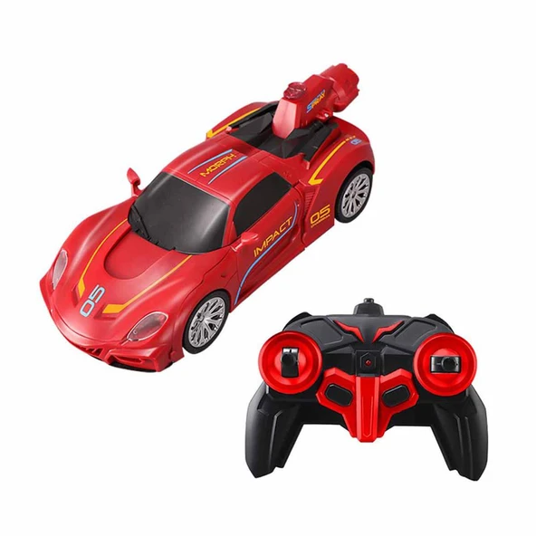 Transforming Robot Racer Uzaktan Kumandalı Sesli ve Işıklı Robotlar ürün görseli 1