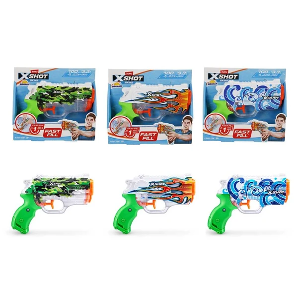 X-Shot Skins Nano Fast Fill Su Tabancası 19 cm 100 Ml 1 Adet Fiyatıdır ürün görseli 1