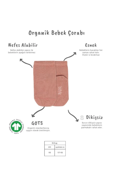 5'li Penye Soket Kutulu Basic Çorap 10131 Pudra - Resim 2