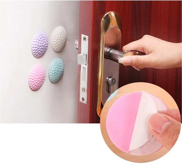 Çok Amaçlı Silikon Kapı Duvar Koruyucu Tampon 4lü Paket ürün görseli 1