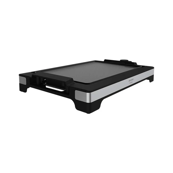 Cecotec Elektrikli Izgara Tabağı Tasty&Grill 2000 InoxStone. 2000W, tasarım yapısı ve paslanmaz çelik kaplama. Ayarlanabilir sıcaklık kontrolü ve kızartma yüzeyli (inox) yapışmaz kaplamalı plaka ürün görseli 1