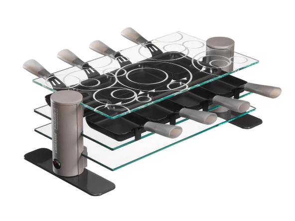 Maybaum R 8 tasarım raclette plastik ve camdan yapılmış, 8 tava ürün görseli 1