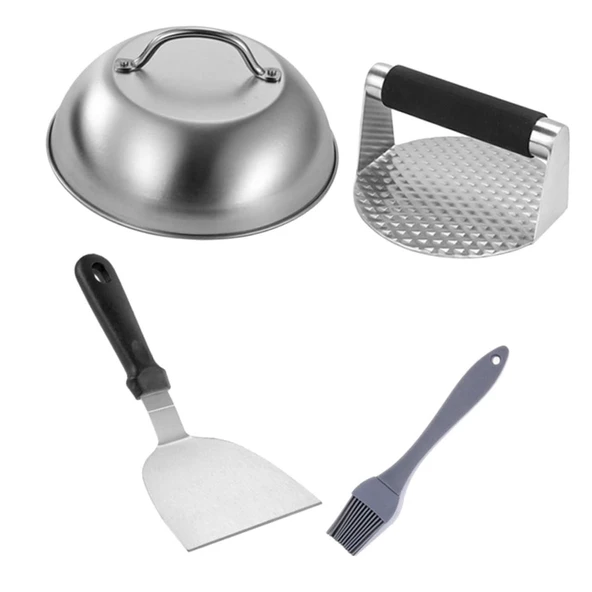 Cabilock 1 set burger köftesi makinesi, doldurulmuş burgerler, etli turtalar ve barbekü için hamburger presi, açık havada yemek pişirmek ve ızgara yapmak için ızgara aksesuarları ürün görseli 1