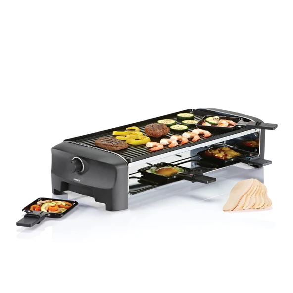 Princess Raclette ve Teppanyaki Grill, 8 kişilik, 1200 watt, 162840, siyah ürün görseli 1