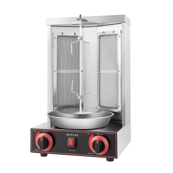 Ev için Döner Izgarası, 3000W Elektrikli Gyros Izgara Döner Şişi Paslanmaz Çelik Dikey Izgara Döner Kebap Makinesi, Dış Mekan Mutfak, Bahçe Izgarası, Kamp için ürün görseli 1
