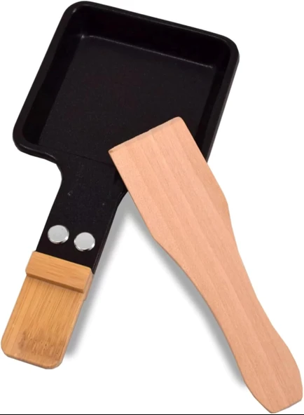 Syntrox 1 kare raclette tava, kazıyıcı yapışmaz kaplamalı ızgara aksesuarları, raclette için yedek tava, raclette uzatması, evrensel uyumluluk ürün görseli 1