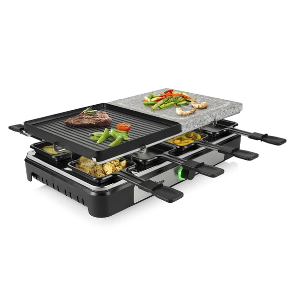 Tristar Raclette RA-2747 - 4'ü 1 arada - Raclette/Pişirme taşı/Izgara/Teppanyaki - 8 kişi - 1400 W ürün görseli 1