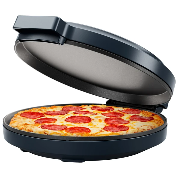 Chefman Herşey Yapıcı ve Pizza Fırını - 12" Yapışmaz Plakalı 1440W Elektrikli Pizza Tezgahı, Pizza, Quesadillas, Omlet ve Daha Fazlası, Gösterge Işıkları ve Depolama Alanı ile ürün görseli 1