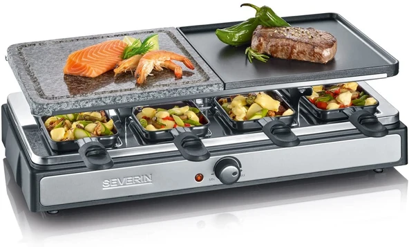 Severin RG 2344 Doğal Izgara Taşlı Raclette Izgara (1400 Watt, 0,02 L) ürün görseli 1