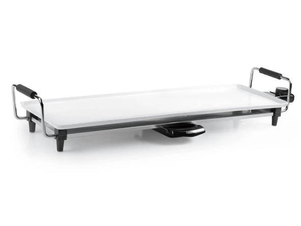 Tristar BP-2831 Teppan Taki kızartma tabağı, 70 x 23 cm, beyaz seramik kaplama ürün görseli 1