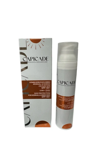 Capicade For Normal Mixed Skin Spf50+  Normal ve Karma Cilt  Güneş Kremi ürün görseli 1