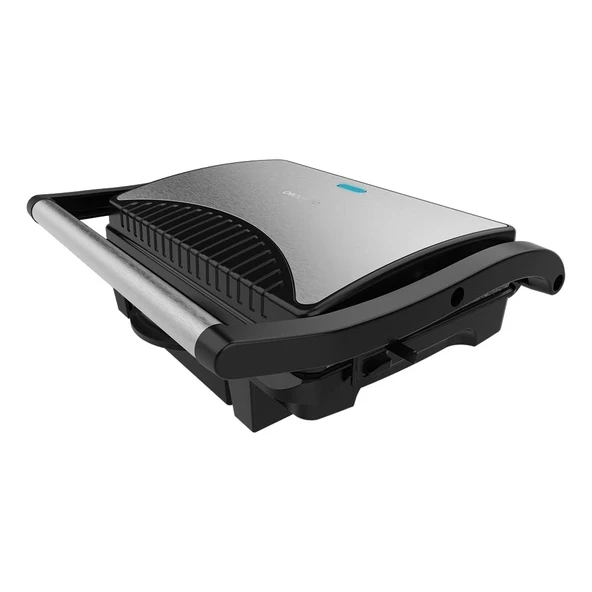 Cecotec Rock'nGrill Dark 1000 Elektrikli Izgara, 1000W, Taş Kaplama, Yağ Tepsisi, Yüzer Yüzey, 10" x 7", PTFE içermez, PFOA ürün görseli 1
