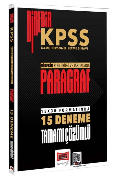 Yargı Kpss Birebir Paragraf 15x30 Formartında Çözümlü Deneme ürün görseli 1