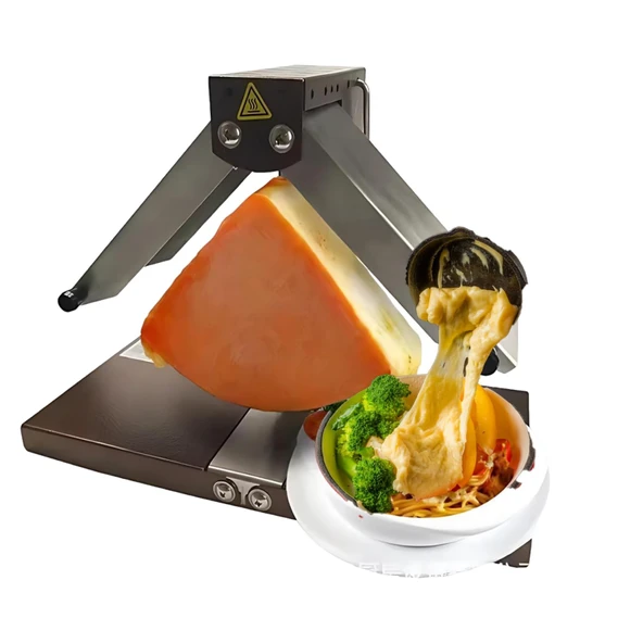 PRECISTECH Geleneksel Raclette Peynir Eritici, Elektrikli Raclette 900w, Paslanmaz Çelikle Katlanabilir, Aile veya Parti için İdeal ürün görseli 1