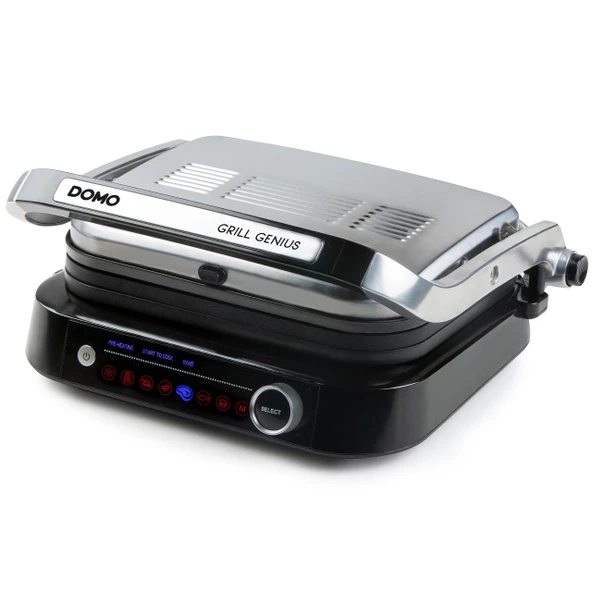 DOMO DO9249G temaslı ızgara - Grill Genius - Cool Touch işlevi - Panini, kızarmış ekmek, et, balık, sebze ve daha fazlasını ızgara yapmak için ideal - paslanmaz çelik ürün görseli 1