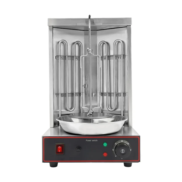 3000W Elektrikli Shawarma Izgara, Ticari Dikey Döner Izgara, Döner Makinesi, Maksimum Yük Kapasitesi 10kg, Sıcaklık Arası Ayarlanabilir ürün görseli 1