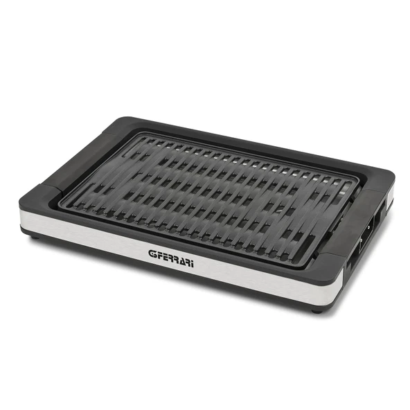 G3 Ferrari G10206 Tito elektrikli ızgara, 1800 W, sıcaklık kontrolü, XL ızgara plakası 36,5 x 25,5 cm, güvenlik sistemi, dumansız, yağ damlama tepsisi, tamamen demonte, siyah ürün görseli 1