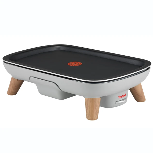 Tefal CB658B Thermospot'lu Saveur masa ızgarası, geniş ızgara yüzeyi, 2400 W, siyah/açık gri ürün görseli 1