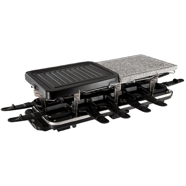 Russell Hobbs 19560-56 Classics Raclette, 12 kişilik, mermer ve metal plakalı kombine ızgara yüzeyi ürün görseli 1