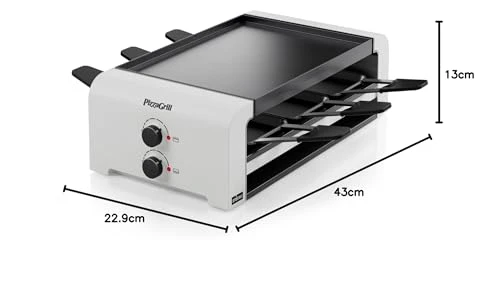 Stöckli Raclette PizzaGrill 6 Beyaz - Resim 8