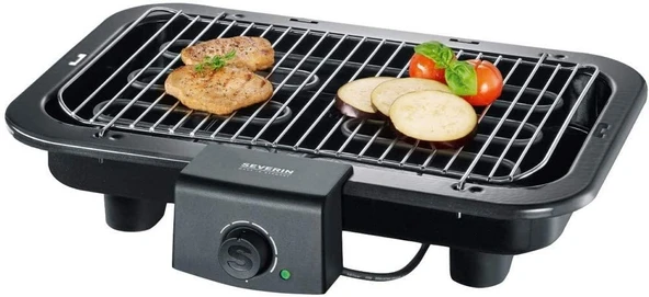 SEVERIN PG 8518 barbekü/masa ızgarası (2.500W, ızgara yüzeyi, 41x26cm) siyah ürün görseli 1