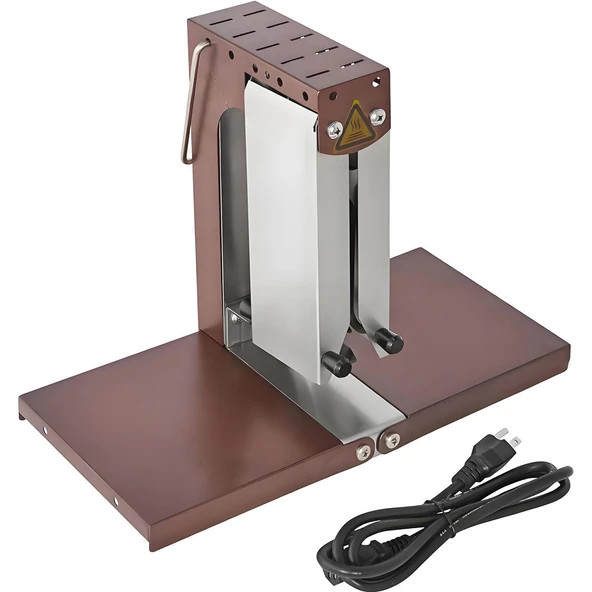 AiODiO 1000W Katlanabilir Elektrikli Eritme İstasyonu Paslanmaz Çelik Ticari Raclette Peyniri 0-90° Yarım Somun, Parça ve Blok için Ayarlanabilir ürün görseli 1