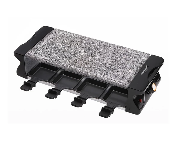 Michelino Premium Winter Duo - 8 Kişilik XXL Raclette ve XXL Fondü Paketi Seti - Yılbaşı Gecesini ve Noel'i Vurgulayın - Sıcak Taş - Fondü Seti - Raclette Izgara (Raclette Izgara) ürün görseli 1
