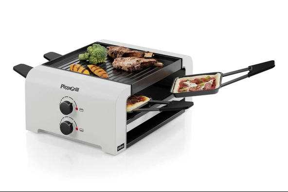 Stöckli Raclette PizzaGrill 4 Beyaz - Resim 2