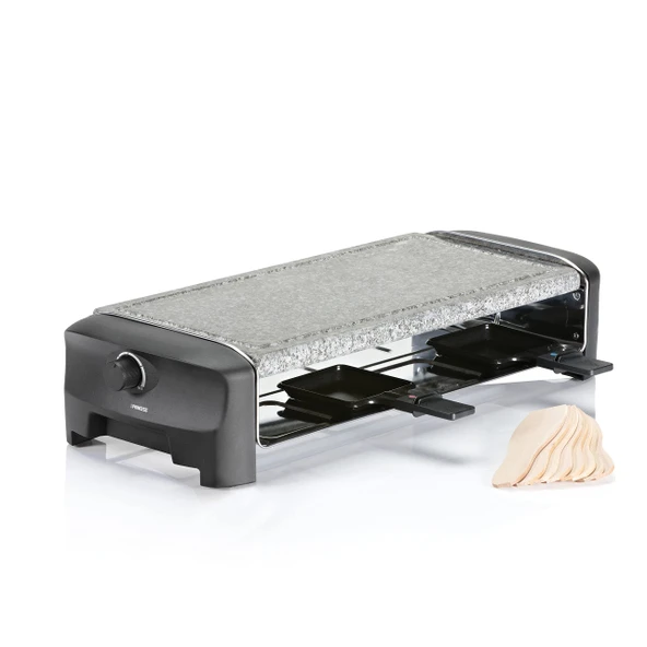 Princess Raclette taş ızgara - 8 tava ve ayarlanabilir termostat ile 8 kişiye kadar, 162830, siyah, 01.162830.01.001 ürün görseli 1