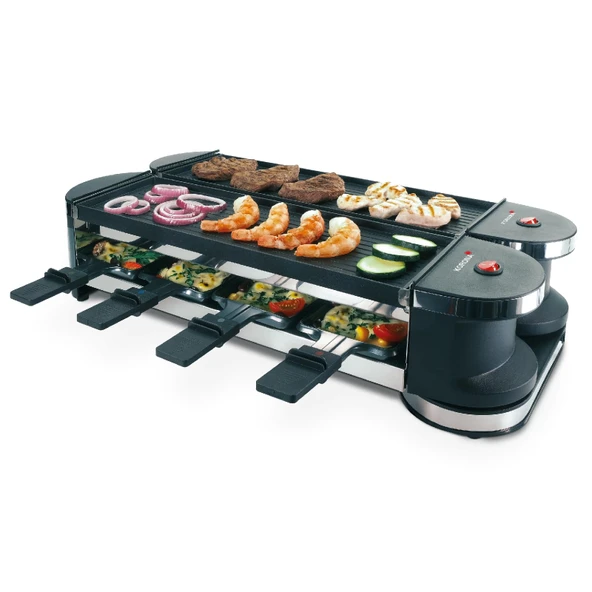 Korona 45072 Döner Raclette | 8 kişilik Raclette | Yapışmaz ızgara plakası | ekstra uzun kablo | aksesuarlar dahil ürün görseli 1
