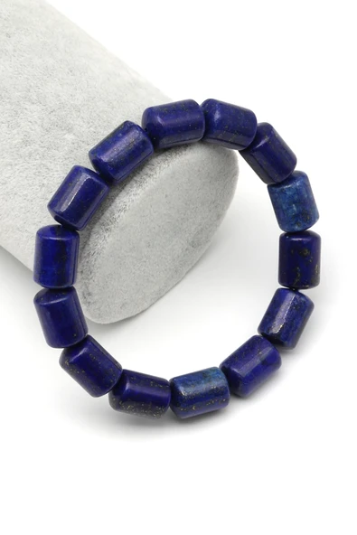 Lapis Lazuli Doğal Taş Bileklik 10 x 14 mm Özel Kesim - BLK-2439 ürün görseli 1