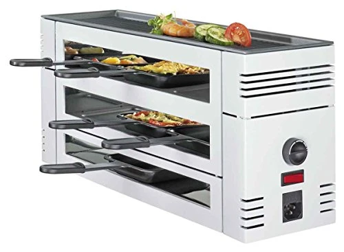 Spring - Pizza Raclette 6 - Masanız için beyaz ızgara tabağı, 6 kişilik ürün görseli 1
