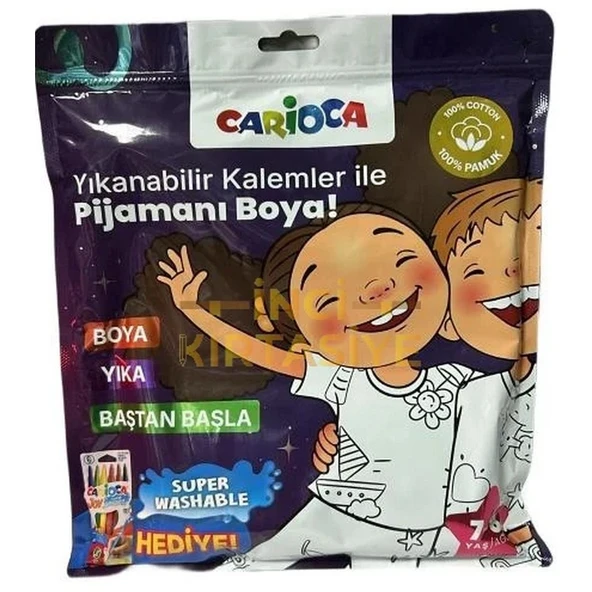 Kalem Hediyeli Boyanabilir Pijama 7-8 Yaş ürün görseli 1