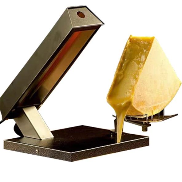 YUEWO Raclette Çeyrek Tekerlek Peynir Eritici Ticari Elektrikli Peynir Makinesi Nacho Peynir Tekerleği için 600 W Ayarlanabilir Açı Hızlı Isıtma ürün görseli 1