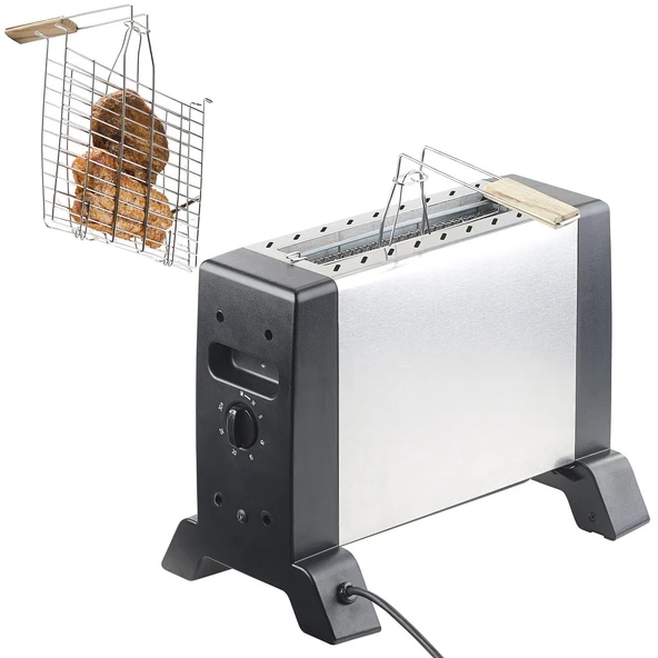 Rosenstein & Söhne elektrikli dikey ızgara: 24 x 18 cm ızgara yüzeyli ve 1.000 watt'lık dikey kızılötesi masa ızgarası (ızgaralar, dikey ızgara, barbekü) ürün görseli 1