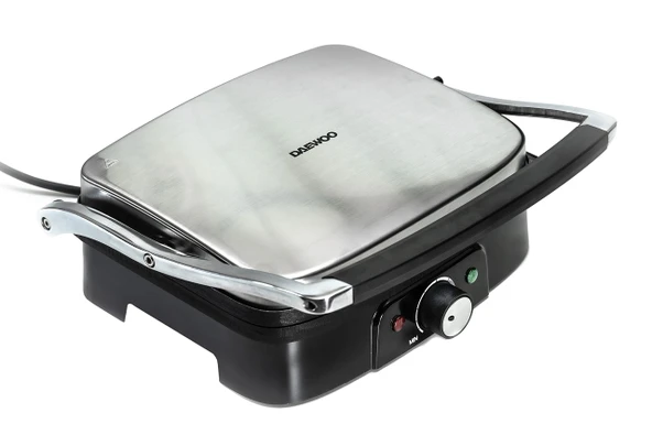 DAEWOO DI-9471 elektrikli kombi ızgara | 1500W temaslı ızgara | Taşınabilir masa ızgarası | Ayarlanabilir sıcaklık kontrolü | 29 x 23 cm çiftli ızgara plakası ürün görseli 1