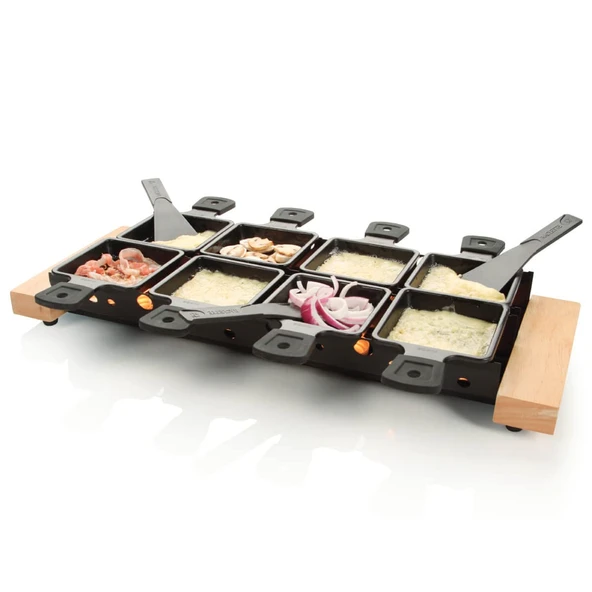 Boska Partyclette XL/ızgara için raclette seti/sekiz kişiye uygun/paslanmaz çelik/siyah ürün görseli 1