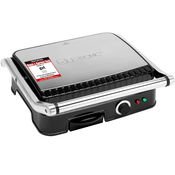 Clatronic® kontak ızgarası | Her iki tarafı yağsız ızgara | 2000W | yapışmaz ızgara plakaları | yoğun ızgara deseni için ekstra derin oluklar | Panini Izgara | İletişim ızgara tost makinesi | KG 3487 ürün görseli 1
