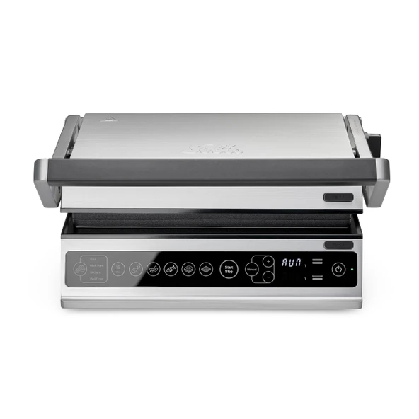 Solis Contact Grill Pro (Tip 7953) 180° katlanabilir elektrikli ızgara,panini makinesi,sandviç ekmek kızartma makinesi,biftek ızgarası yapışmaz kaplama,bulaşık makinesinde yıkanabilir,paslanmaz çelik, ürün görseli 1