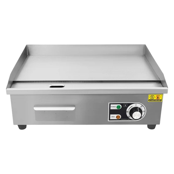 Elektrikli ızgara, 220V elektrikli ızgara, 55*43*24cm, ayarlanabilir sıcaklık 122°F-572°F, gösterge ışıklı ve saplı, sebze, et, biftek, tavuk pirzola, krep işlemeye uygun ürün görseli 1