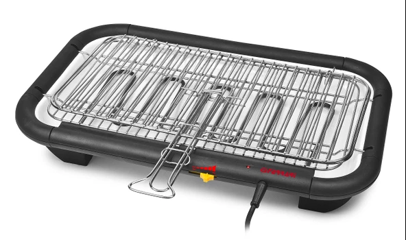 G3 Ferrari G10027 Galactic Elektrikli Izgara XL, 2300 W, Sıcaklık Kontrollü, Paslanmaz Çelik Izgara, Porselen Kase, Siyah ürün görseli 1