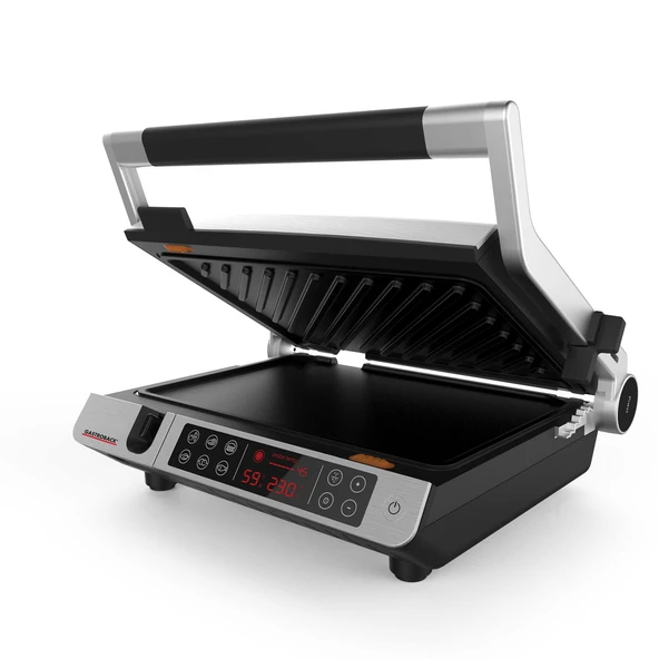 GASTROBACK Gastroback 62539 Tasarım Barbekü Gelişmiş Kontrol,temaslı ızgara,Barbekü,menteşeli,termometre probu,60 dakikalık zamanlayıcı,6 ızgara program ürün görseli 1