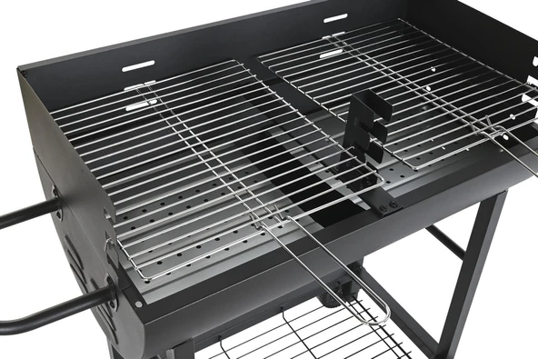 BARBACOA ACERO 91X45X89 NEGRO - Resim 2