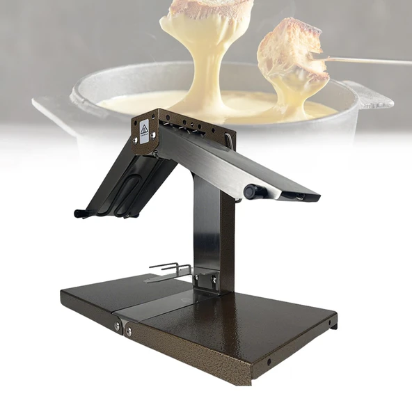 FRANREADER Elektrikli Raclette Peynir Eritici 1000W Ticari Yarım Yuvarlak Peynir Eritici Isıtıcı Paslanmaz Çelik Çok Fonksiyonlu Raclette Makinesi Catering Mutfakları için ürün görseli 1